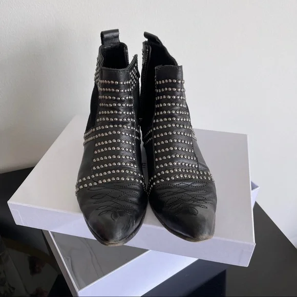 Anine Bing Charlie boots black with antique silver 38 - Picture 2 of 5